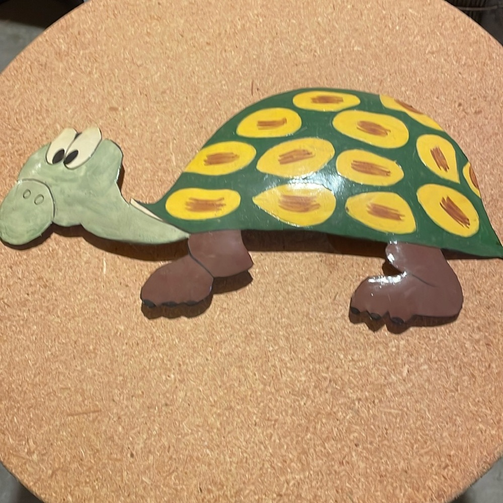 Turtle made of metallic